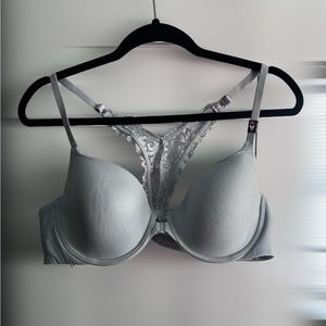 victorias secret light blue front closure underwire bra 38C